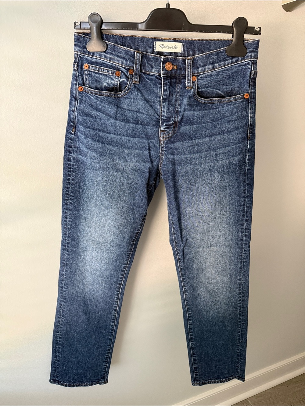 Madewell Cruiser Straight Jeans in Medium Blue Wash